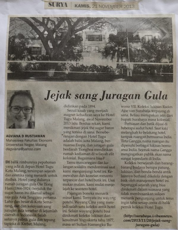 Jejak sang Juragan Gula